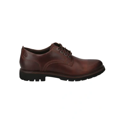 Afbeelding van Veterschoen Clarks Men Batcombe Tie Dark Tan Leather Schoenmaat 40
