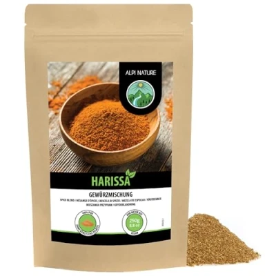 Afbeelding van Alpi Nature Harissa Spice Mix (250G) Gewürz Afrikaans kruidenmengsel 100% natuurlijk kruidenbereiding zonder kunstmatige additieven