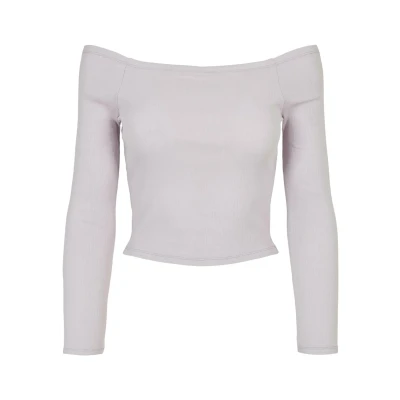 Afbeelding van Urban Classics Longsleeve, Dames, Maat: 4XL, Softlilac