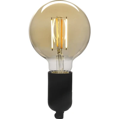Afbeelding van Denver LBF 404 Filament WiFi lamp G95 E27 fitting Dimbaar Werkt met TUYA Google Home Amazon Alexa Warm wit