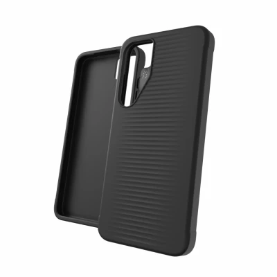 Afbeelding van Samsung Galaxy S24 Plus Hoesje Siliconen en TPU (zacht) ZAGG Softcase/Backcover Zwart Telefoonhoesje Shockproof/Valbescherming