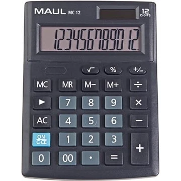 Afbeelding van MAUL bureaurekenmachine MC 12, zwart