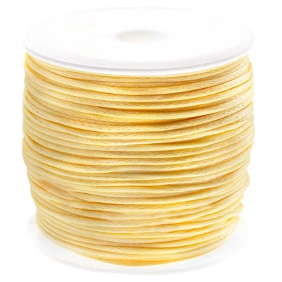 Afbeelding van Satijnkoord (1 mm) Golden Haze (30 Meter)