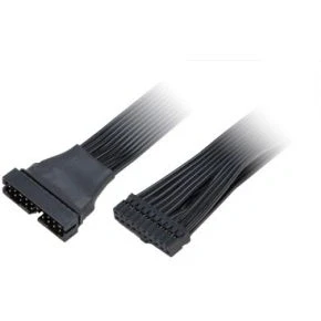 Afbeelding van Akasa USB 3.0 19 pin internal extension cable with low profile connector Zwart