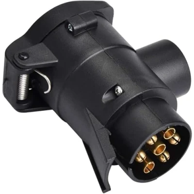 Afbeelding van KSTE aansluiting voor trekhaak, 7 tot 13 pins, auto, trailer, adaptersokkel, stekker, caravan, 12 V