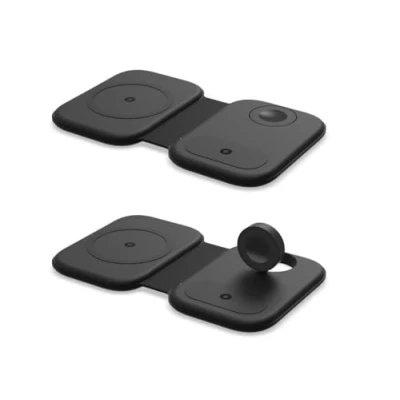 Afbeelding van TEMPO DI SALDI Draadloze oplader 3 in 1 met opvouwbaar magnetisch laadstation