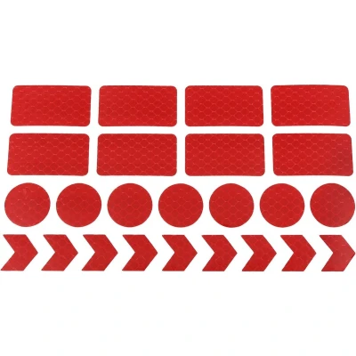 Afbeelding van Reflecterende stickers 24 stuks rood