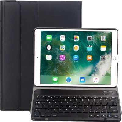 Afbeelding van Bluetooth Toetsenbord geschikt voor Apple iPad 10.2 (2019/2020/2021) &amp; Hoes QWERTY Keyboard case Auto/Wake functie Zwart