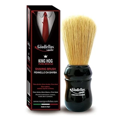 Afbeelding van THE GOODFELLAS&#039; SMILE King Hog Van Omega Brushes Scheerkwast, 70 mm borstelharen voor het gezicht inschuimen