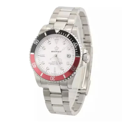 Afbeelding van Reginald Horloges Black Red White horloge mannen Luxe Design Heren 40 mm Roestvrij Staal Waterdicht Schokbestendig Geschenkset