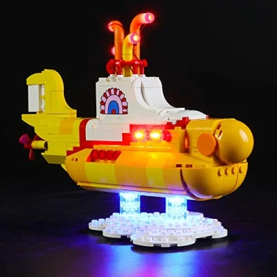 Afbeelding van BRIKSMAX Led verlichtingsset voor Lego gele onderzeeër, compatibel met 21306 bouwstenenmodel exclusief de set