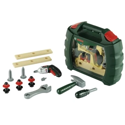 Afbeelding van Theo Klein 8384 Bosch Ixolino koffer met veel accessoires I Draadloze batterij aangedreven accuboormachine Speelgoed voor kinderen vanaf 3 jaar