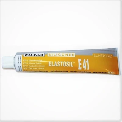 Afbeelding van Elastosil E41 transparant multifunctionele lijm voor siliconen.