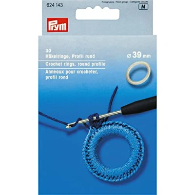 Afbeelding van Prym Haakringen Kunststof rond 39 mm 30 stuks