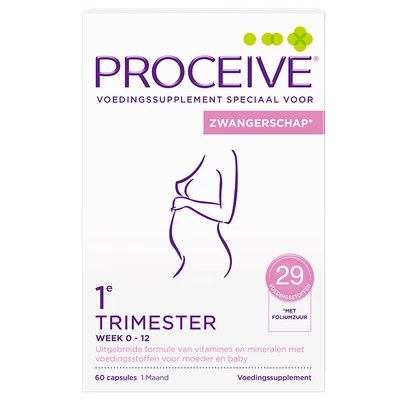 Afbeelding van Proceive Zwangerschap* 1e trimester 60 capsules