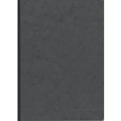 Afbeelding van Clairefontaine 795465C Age Bag Collectie Een Grijs Gebonden Notitieboek met Geweven Rug A5 14,8x21 cm 192 Gelinieerde Pagina&#039;s Wit Papier 90 g Glanzende Kartonnen Kaft Lederen Textuur
