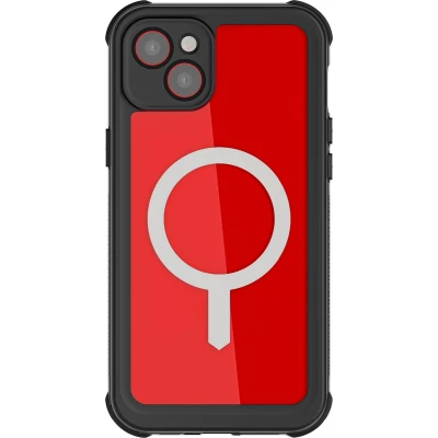 Afbeelding van Ghostek Nautical Waterproof MagSafe Case + Belt Swivel Holster Apple iPhone 14 Plus Clear