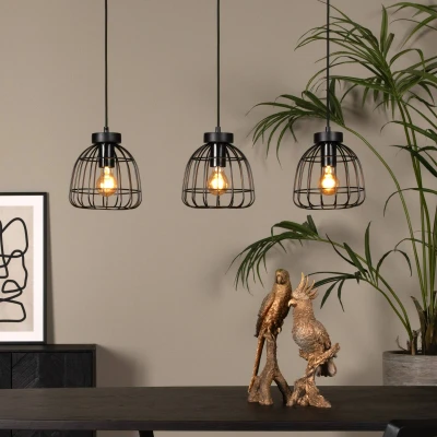 Afbeelding van Lucide FILOX Hanglamp 3xE27 Zwart
