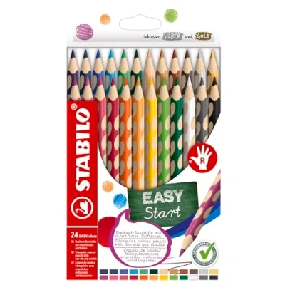 Afbeelding van STABILO EASYcolors Ergonomisch Kleurpotlood Rechtshandig Extra dikke 4.2 mm Kern Set Met 24 Kleuren