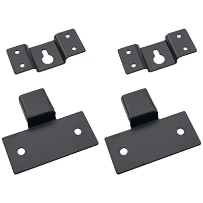 Afbeelding van WHYHKJ 2 Sets Muur Mount Haak Luidspreker Hangers Plaat Connector Zware Opknoping Speaker Beugels voor Surround Sound Box Audio