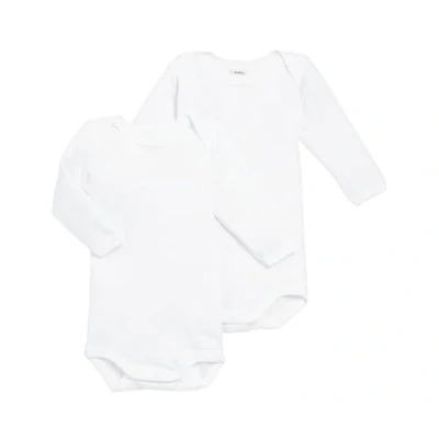 Afbeelding van Petit Bateau Set van 2 baby rompers met lange mouwen Unisex Rompertje Maat 104