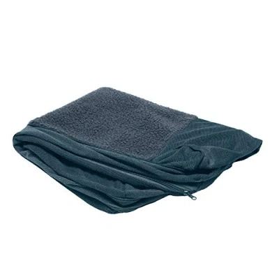 Afbeelding van FurHaven Sherpa &amp; Chenille Sofa stijl hondenbed vervangende hoes Orion Blue, Large