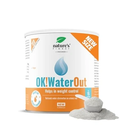 Afbeelding van Nature&#039;s Finest OK!WaterOut voedingssupplement Een heerlijk drankje dat overtollig water helpt verwijderen en bijdraagt ​​aan gewichtsverlies met Brandnetelwortel extract, Vlierbessen extract
