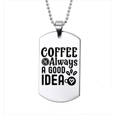 Afbeelding van Ketting RVS Coffee Is Always A Good Idea