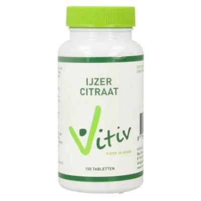 Afbeelding van Vitiv IJzer citraat 100 tabletten