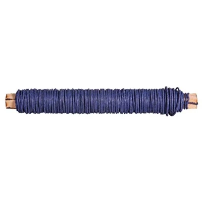 Afbeelding van Rayher 24116384 papierdraad, 0,55 mm ø, op houten wikkel 50 g, ca. 20 m, knutseldraad, papier omwikkelde draad, ultrablauw