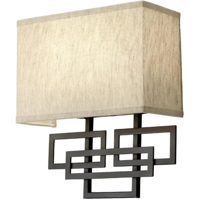Afbeelding van Hinkley LED Wandlamp Lanza 2X E14 Max 40W Oil Rubbed Bronze