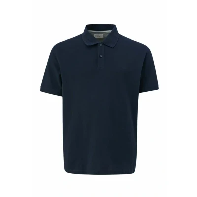 Afbeelding van s.Oliver Basic Knopfleiste Kragen STÜCK Poloshirt, Heren, Maat: 3XL, Navy