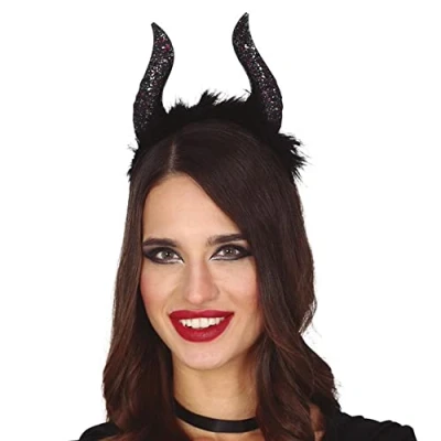 Afbeelding van Fiestas Halloween/horror verkleed diadeem/tiara boze heks/stiefmoeder kunststof dames/meisjes Verkleedhoofddeksels