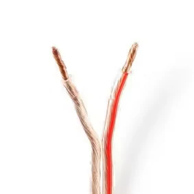 Afbeelding van Luidsprekerkabel op rol 100 meter (4 mm², Flexibel, Transparant)