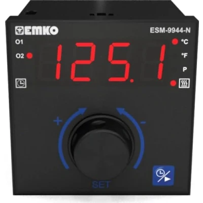 Afbeelding van Emko ESM 9944 N 2 punt, P, PI, PD, PID Temperatuurregelaar Pt100, J, K, R, S 200 tot 1700 C Relais 7 A, 5 A (l