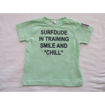 Afbeelding van Dirkje Jongens T shirt korte mouw Groen Surfdude..... 86 18 maand