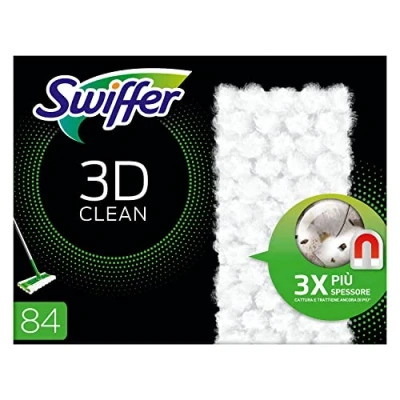 Afbeelding van Swiffer Dry 3D clean stofwisdoekjes navulling doosje 14 stuks