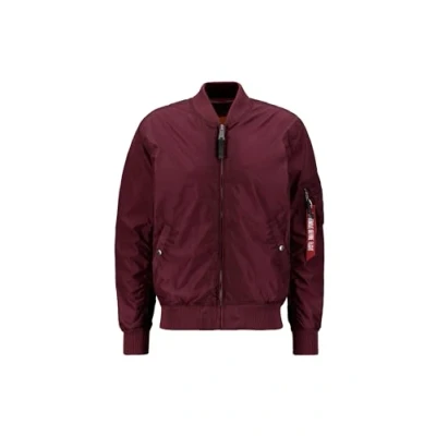 Afbeelding van Alpha Industries MA1 TT Bomberjacks, Heren, Maat: Small, Dark maroon