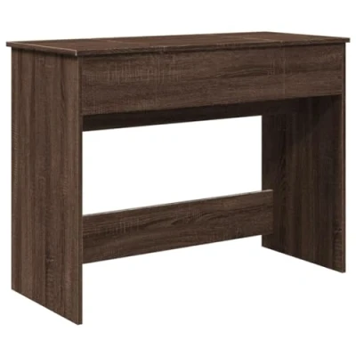 Afbeelding van vidaXL Kaptafel met spiegel 100x45x76 cm bruin eikenkleurig