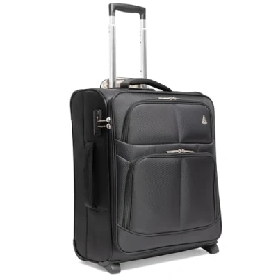 Afbeelding van Aerolite 56x45x25cm British Airways Jet2 &amp; easyJet Upgrade Maximale Toegestane Grote Lichtgewicht 2 Wiel Handbagage Koffer 56x45x25 met TSA Goedgekeurd Slot Zwart