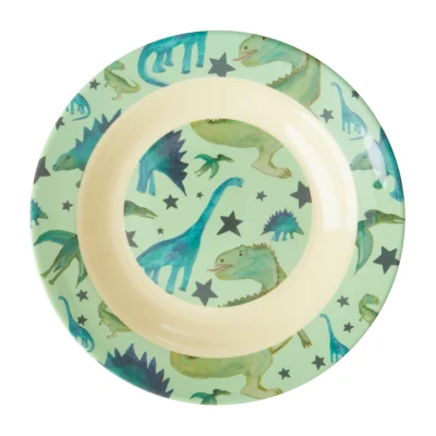 Afbeelding van Rice Melamine Kinderschaaltje Dino