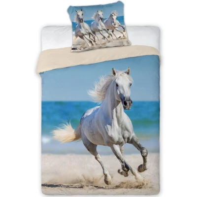 Afbeelding van Animal Pictures Galopperend Paard Dekbedovertrek Eenpersoons 140 x 200 cm Multi