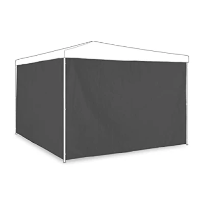 Afbeelding van Relaxdays Partytent zijwand set van 2 afdekzeilen zijkant 2x3m kunststof grijs