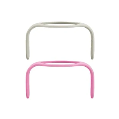 Afbeelding van MAM Hold My Bottle Day &amp; Night, handgrepen die ons in het donker oplichten, compatibel met flessen en Trainer, antislip ergonomisch, vanaf 0+ maanden, roze neutraal