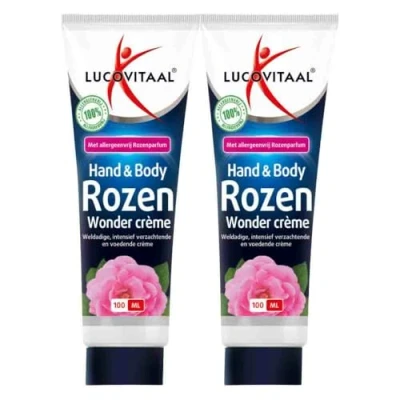 Afbeelding van 2x Lucovitaal Hand&amp;Body Creme Rozen Wonder tube 100 ml