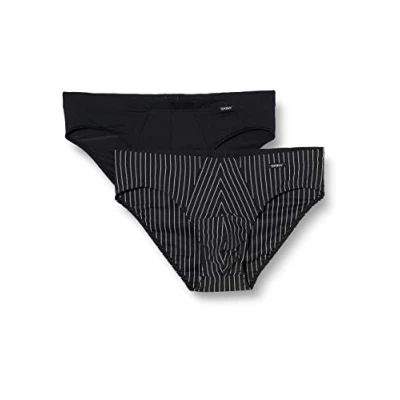 Afbeelding van Skiny Herenslip, verpakking van 2 stuks, Blackstripe Selection, L