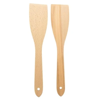 Afbeelding van Chinchilla® Set van 2 spatels gebogen 30 x 7 cm praktische keukenhulp voor moeiteloos koken en braden