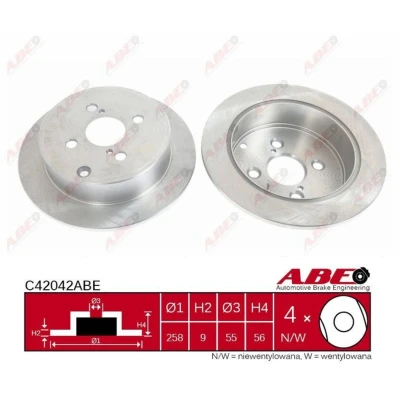 Afbeelding van ABE Remschijven C42042ABE
