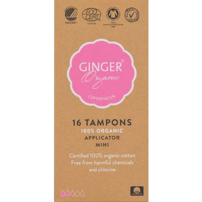 Afbeelding van Ginger Organic Tampon mini met applicator 16 stuks