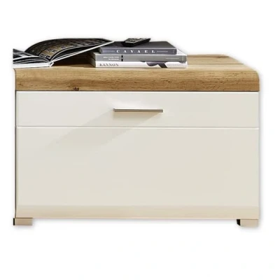 Afbeelding van Stella Trading Plus Lowboard,Hertenhout/ Wit
